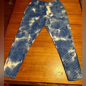 Women’s Plus Jolie & Joy By FCT Tie Dye Honeycomb Leggings Size 3X